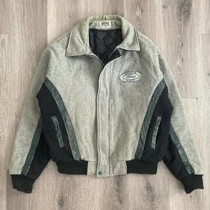 Vintage Distressed Ford Two Tone Wool Jacket Size Large